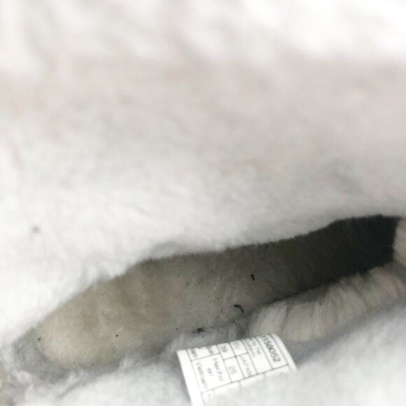 UGG Classic Zip It Mini Gray Fur Lined Suede Boots Womens 8 - Picture 9 of 12